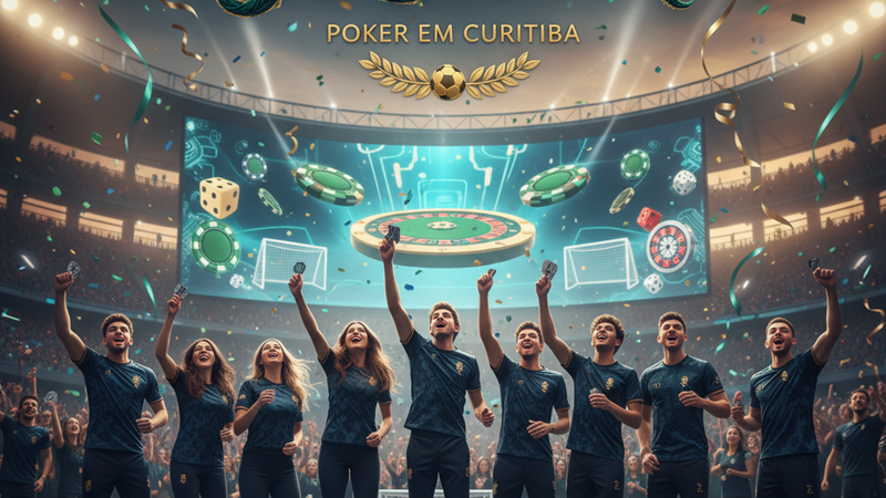 Mapa de calor mostrando a atividade de poker na cidade de Curitiba.